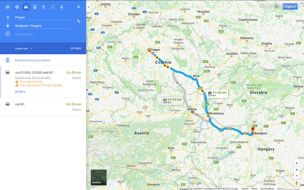 Как добраться из Праги в Будапешт время в пути на автобусе и автомобиле