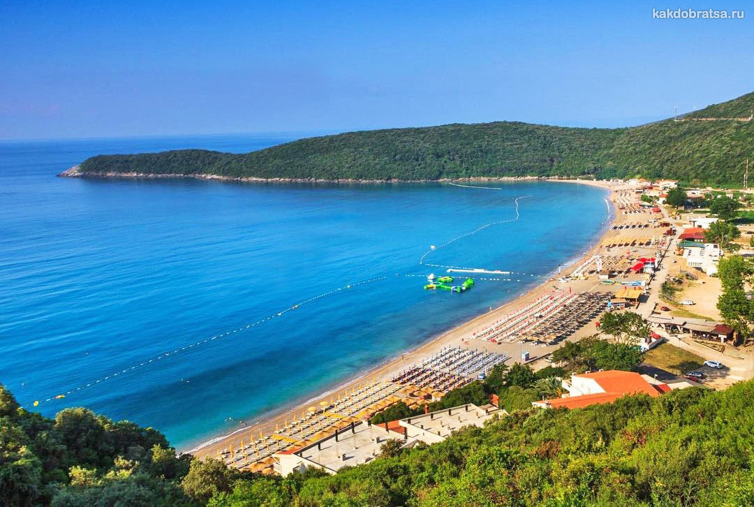 Пляж Яз самый красивый в Черногории