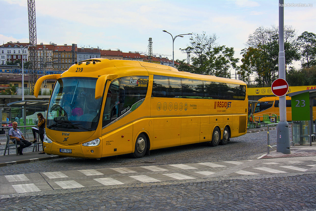 Междугородний автобус из Чехии Regiojet