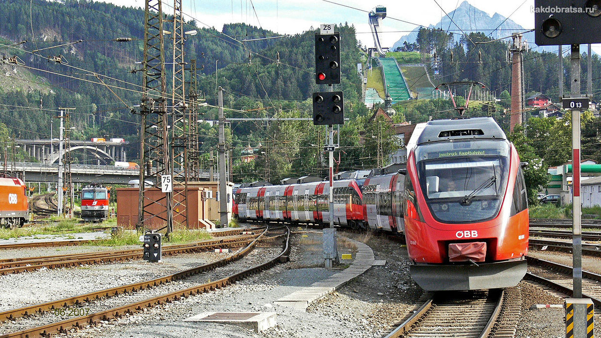 Австрийский поезд железные дороги