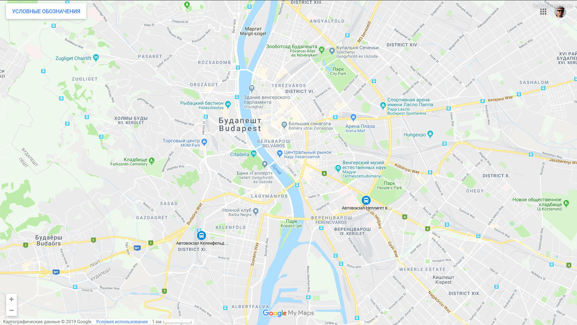 Автовокзалы Будапешта Неплигет и Келенфельд где находятся на карте