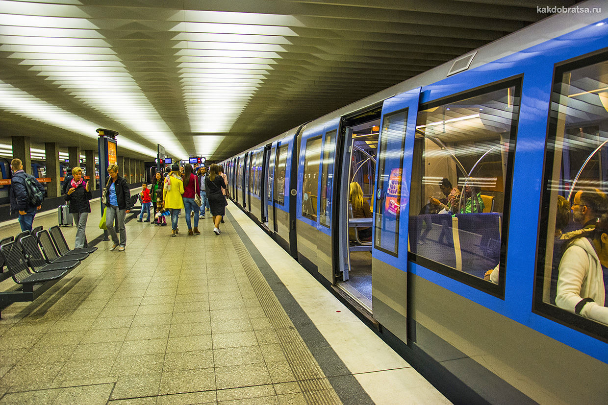 Вагоны метро в Мюнхене
