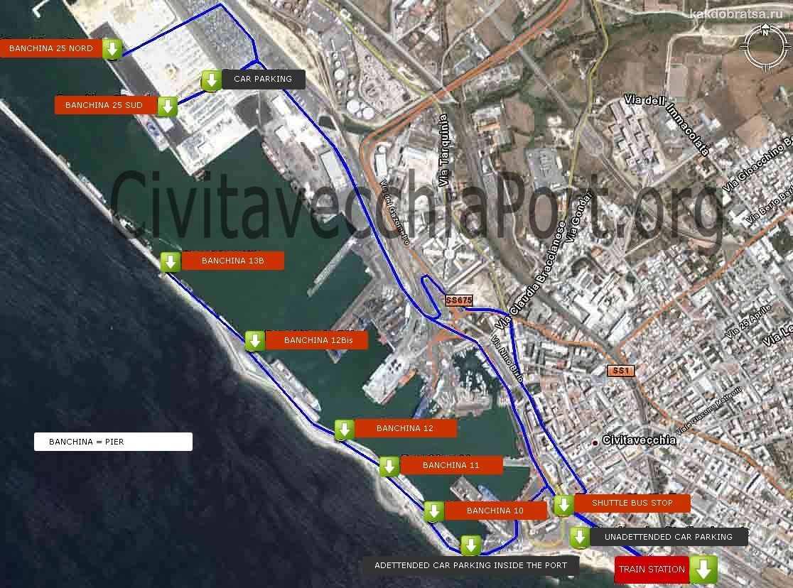 План порта Чивитавеккья
