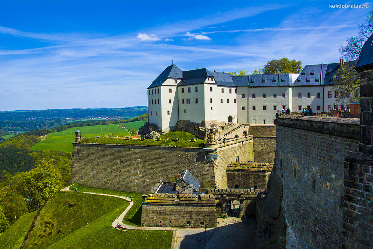 Крепость Кёнигштайн Саксонская Швейцария как добраться из Праги и Дрездена