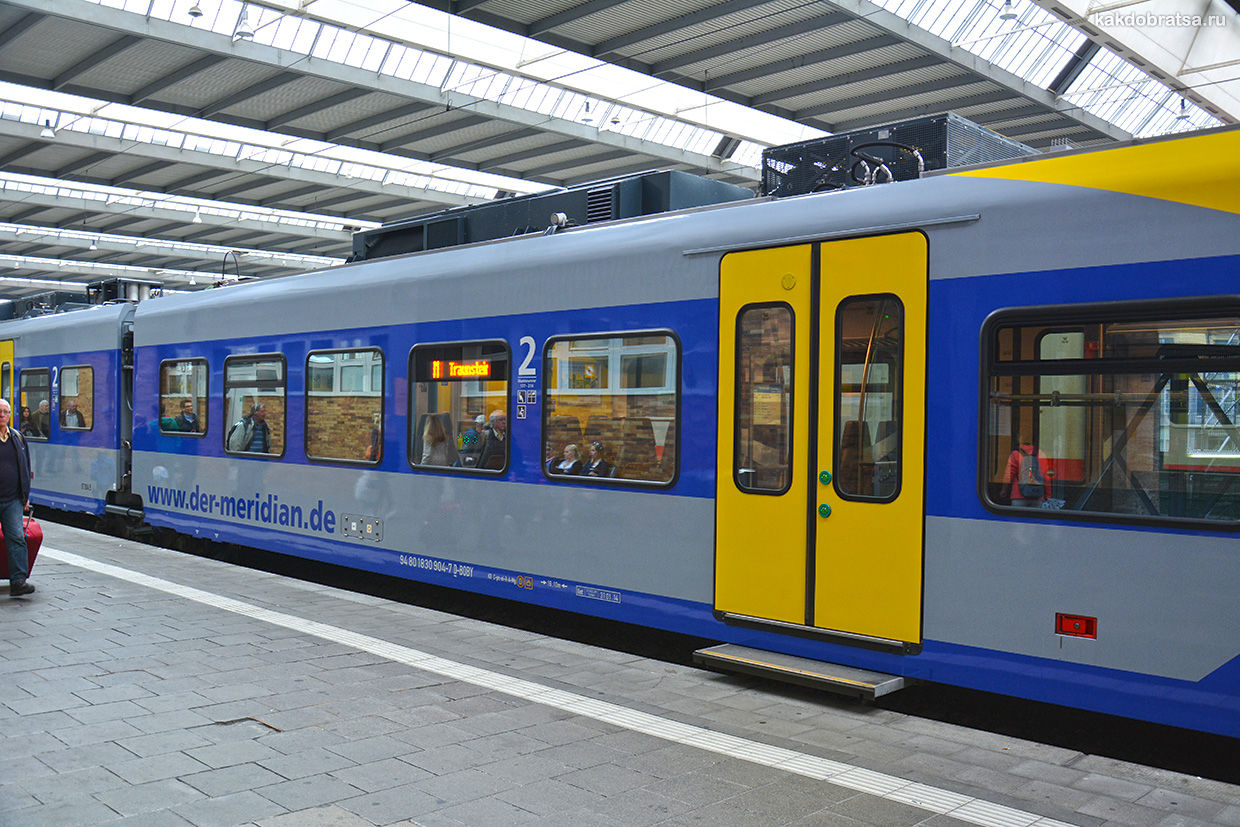 Train from Munich to Mayrhofen