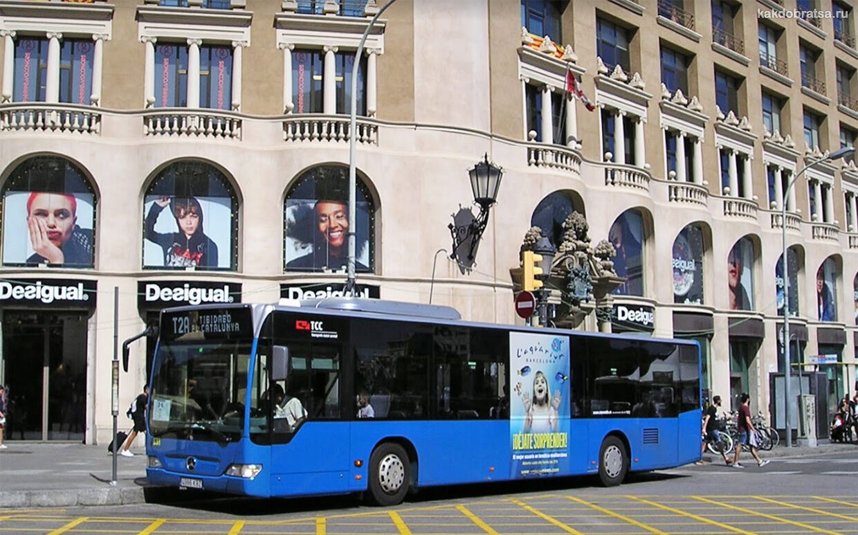 Автобус в Барселоне