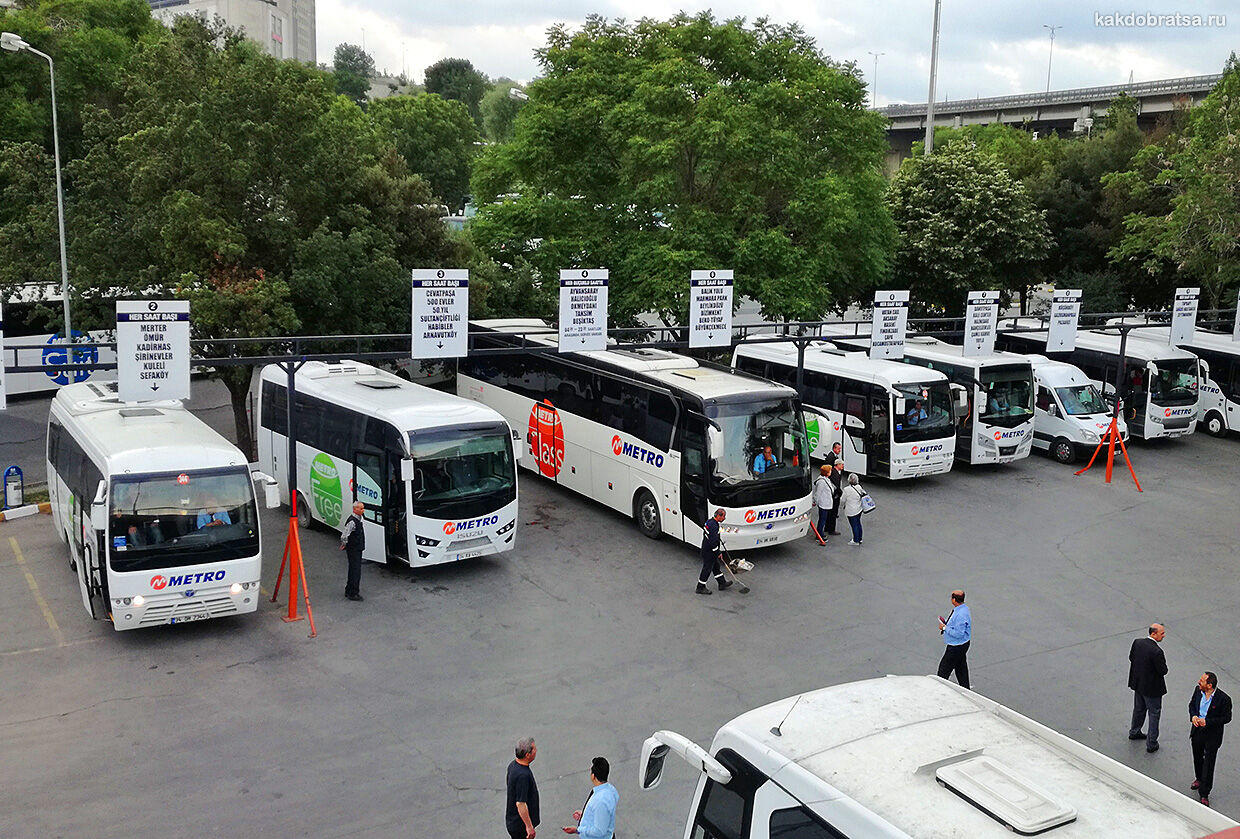 Автобус в Турции в городок Каш