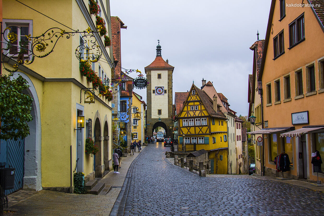 Ротенбург-об-дер-Таубер самый красивый городок Баварии