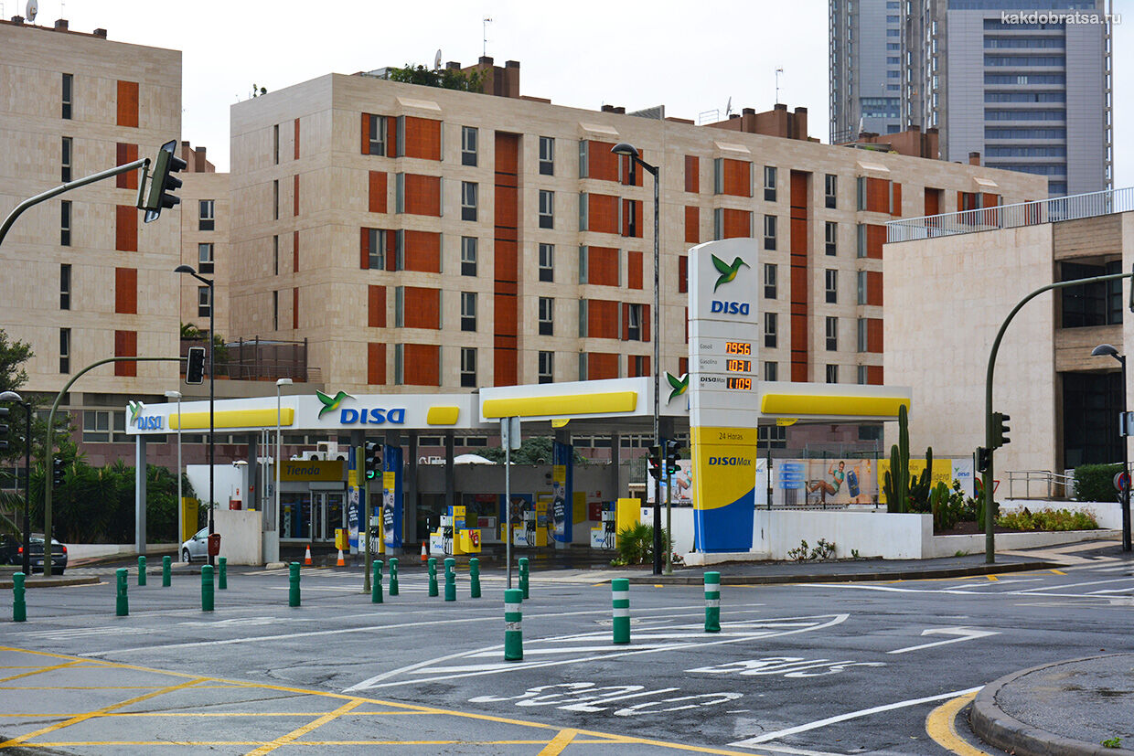 Заправка в Испании и цены на бензин и топливо
