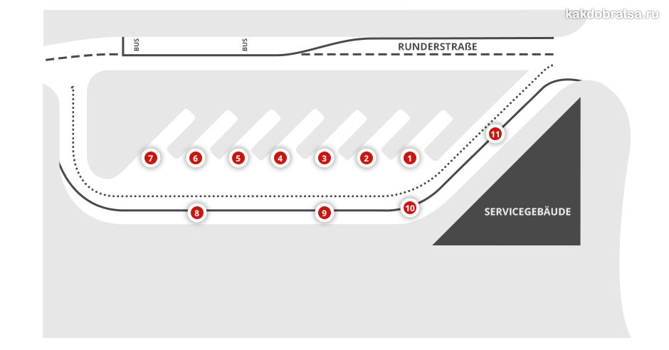 Автовокзал Ганновер карта схема платформ