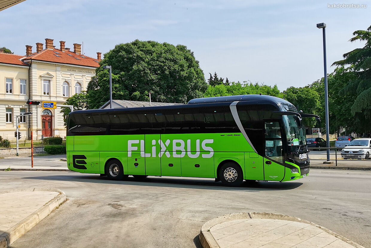 Автобус из Загреба в Пулу