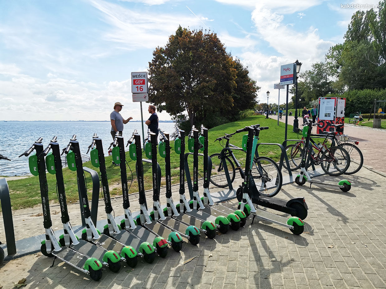 Прокат самокатов и велосипедов в Гданьске