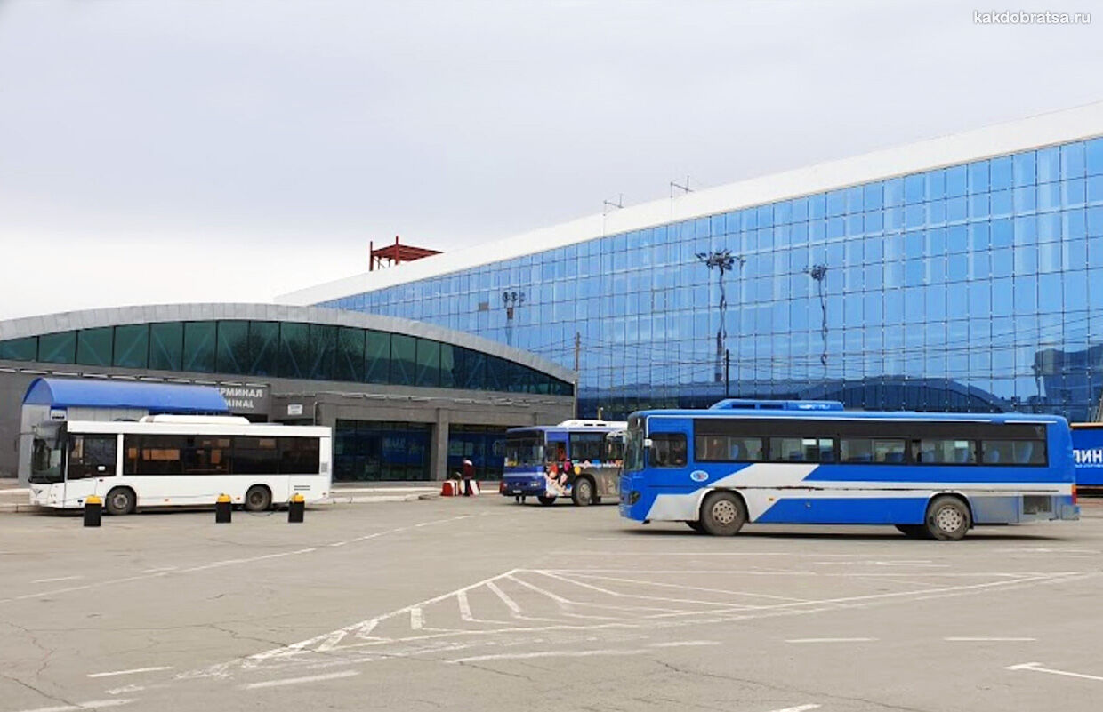 Автобус из аэропорта Южно-Сахалинска