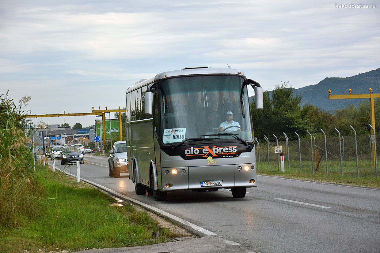 Тиват автовокзал маршрутная сеть по Черногории