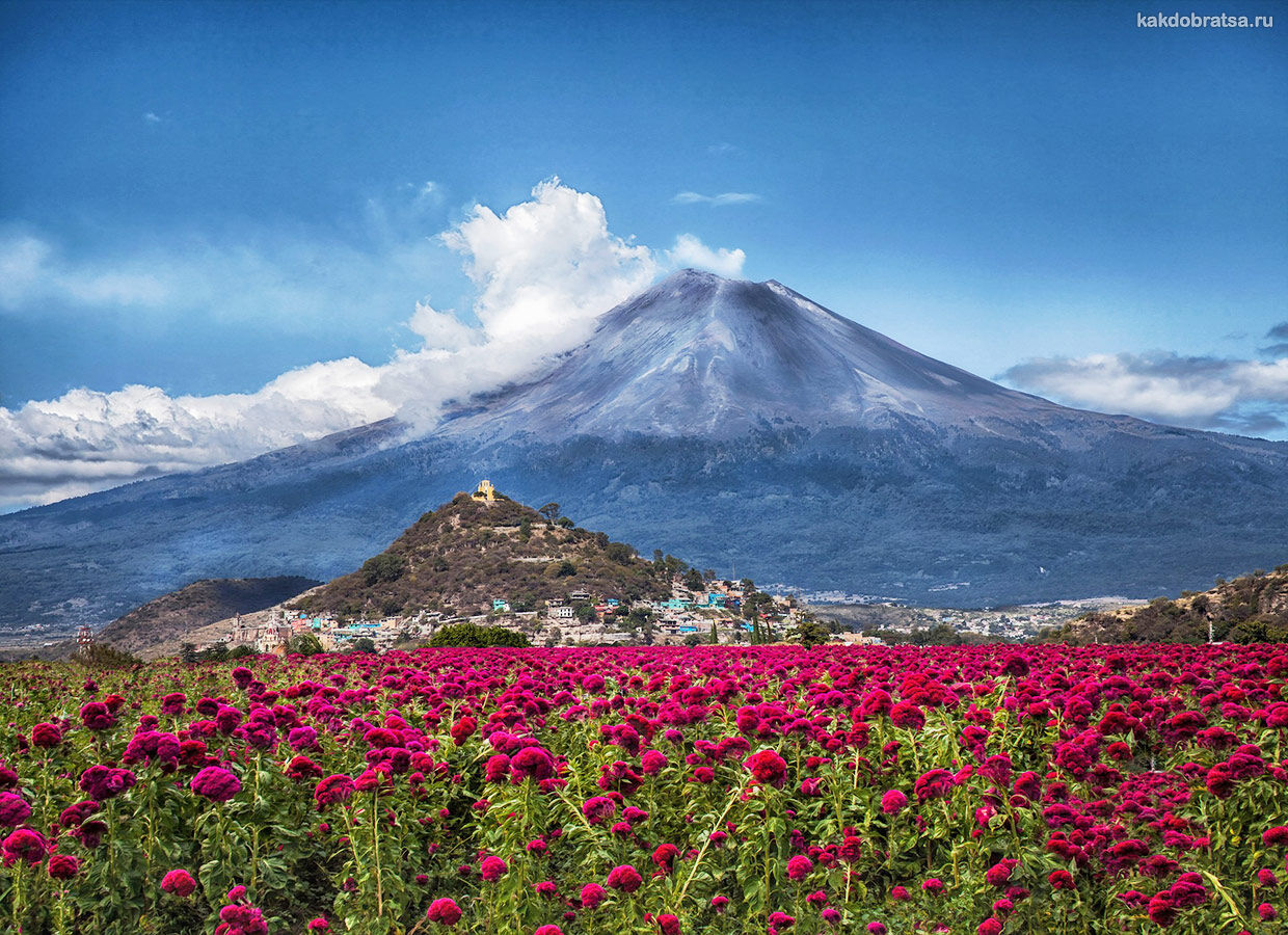 Попокатепетль вулкан в Мексике